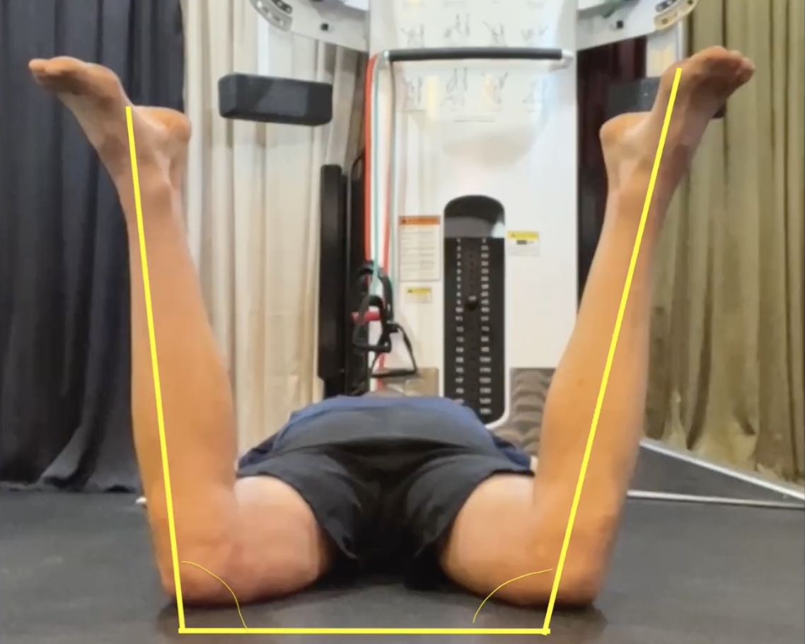 Feet move out angle